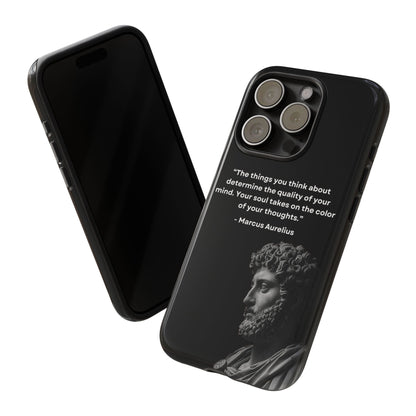 “Color of Thought” – Marcus Aurelius Quote Tough Phone Case