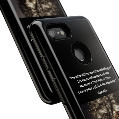 “Leave Your Mark” – Hypatia Quote Tough Phone Case