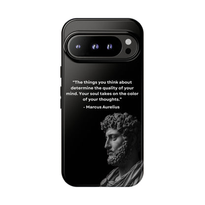 “Color of Thought” – Marcus Aurelius Quote Tough Phone Case