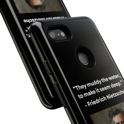 “False Depth” – Friedrich Nietzsche Quote Tough Phone Case