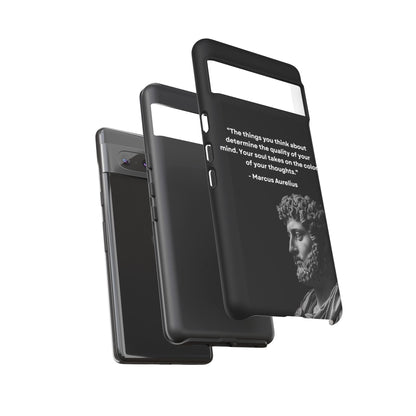 “Color of Thought” – Marcus Aurelius Quote Tough Phone Case