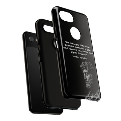 “Color of Thought” – Marcus Aurelius Quote Tough Phone Case