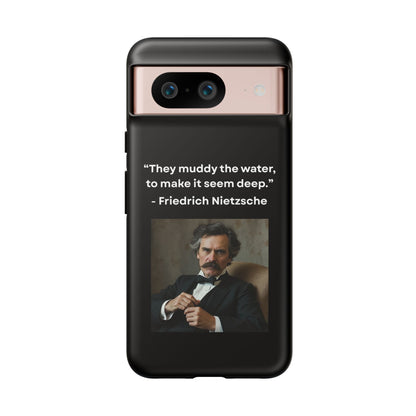 “False Depth” – Friedrich Nietzsche Quote Tough Phone Case
