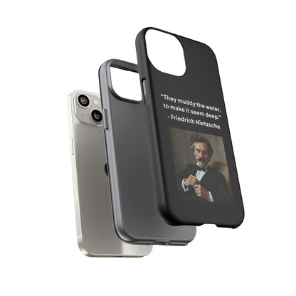 “False Depth” – Friedrich Nietzsche Quote Tough Phone Case