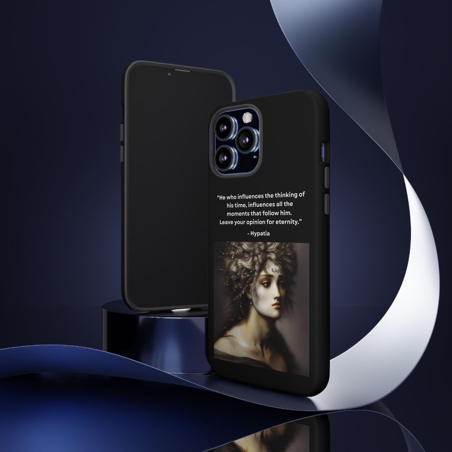 “Leave Your Mark” – Hypatia Quote Tough Phone Case