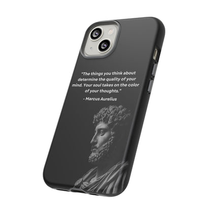 “Color of Thought” – Marcus Aurelius Quote Tough Phone Case