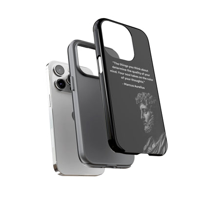 “Color of Thought” – Marcus Aurelius Quote Tough Phone Case