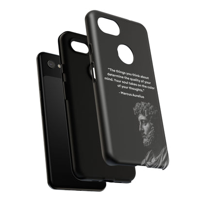 “Color of Thought” – Marcus Aurelius Quote Tough Phone Case