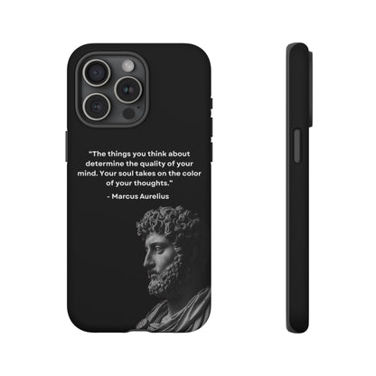 “Color of Thought” – Marcus Aurelius Quote Tough Phone Case