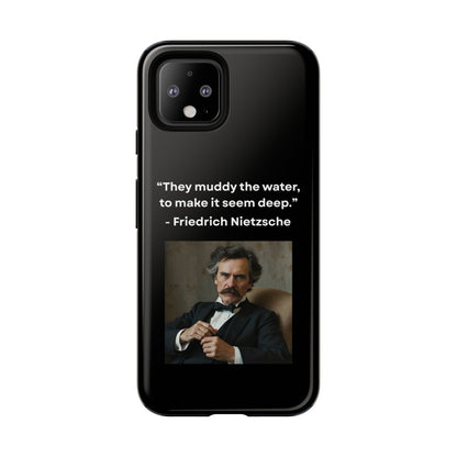 “False Depth” – Friedrich Nietzsche Quote Tough Phone Case