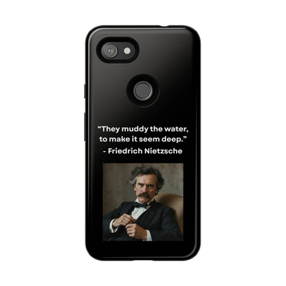 “False Depth” – Friedrich Nietzsche Quote Tough Phone Case