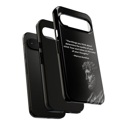 “Color of Thought” – Marcus Aurelius Quote Tough Phone Case