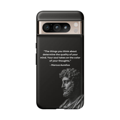 “Color of Thought” – Marcus Aurelius Quote Tough Phone Case