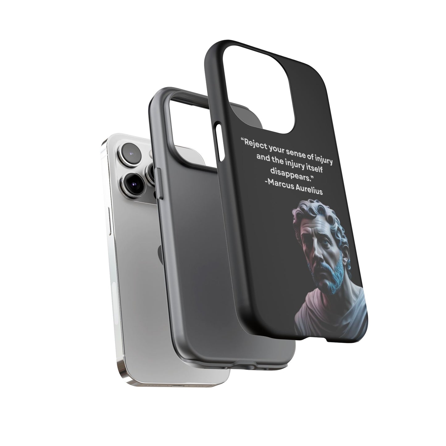 “Strength Within” – Marcus Aurelius Quote Tough Phone Case