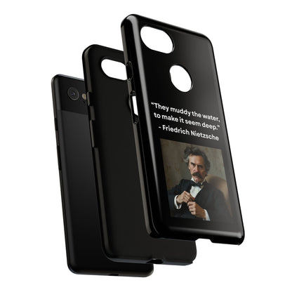 “False Depth” – Friedrich Nietzsche Quote Tough Phone Case