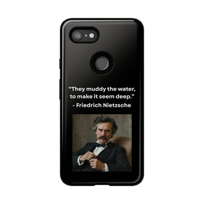 “False Depth” – Friedrich Nietzsche Quote Tough Phone Case
