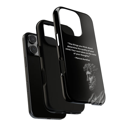 “Color of Thought” – Marcus Aurelius Quote Tough Phone Case