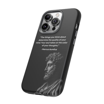 “Color of Thought” – Marcus Aurelius Quote Tough Phone Case