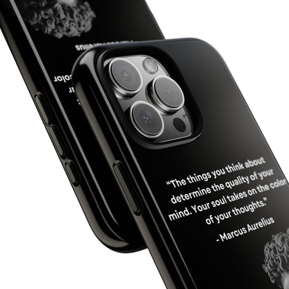 “Color of Thought” – Marcus Aurelius Quote Tough Phone Case
