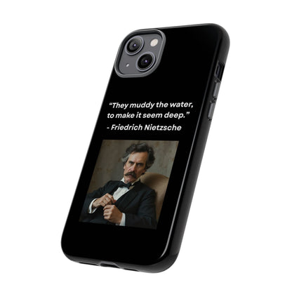 “False Depth” – Friedrich Nietzsche Quote Tough Phone Case