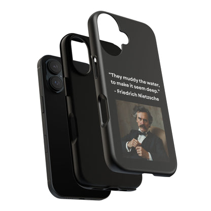 “False Depth” – Friedrich Nietzsche Quote Tough Phone Case