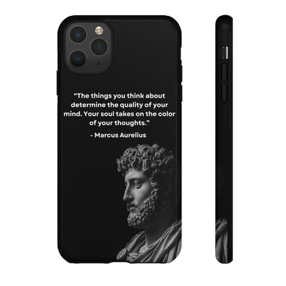 “Color of Thought” – Marcus Aurelius Quote Tough Phone Case