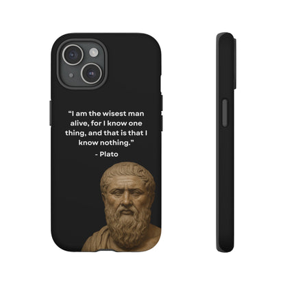 "Know Nothing, Own Wisdom" – Plato Tough Phone Case