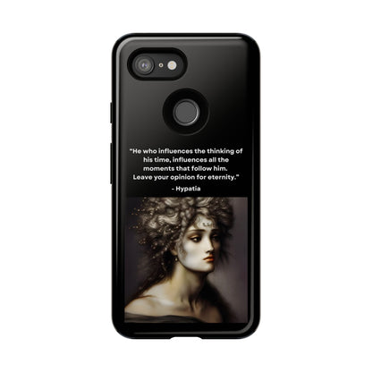 “Leave Your Mark” – Hypatia Quote Tough Phone Case