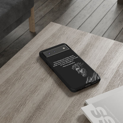 “Color of Thought” – Marcus Aurelius Quote Tough Phone Case