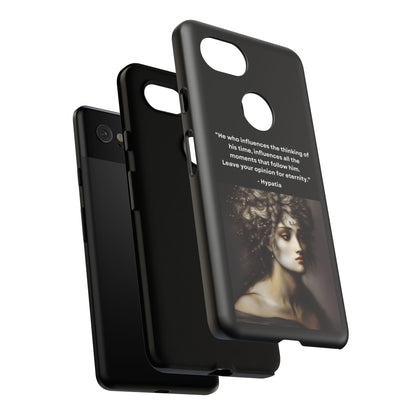 “Leave Your Mark” – Hypatia Quote Tough Phone Case