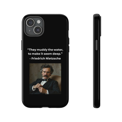 “False Depth” – Friedrich Nietzsche Quote Tough Phone Case