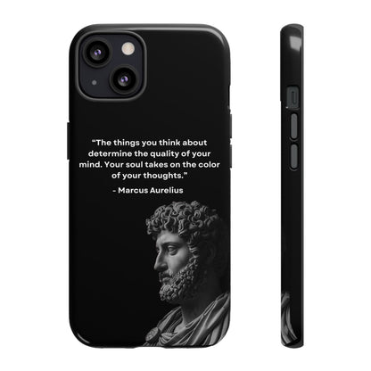 “Color of Thought” – Marcus Aurelius Quote Tough Phone Case