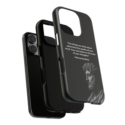 “Color of Thought” – Marcus Aurelius Quote Tough Phone Case