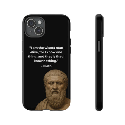 "Know Nothing, Own Wisdom" – Plato Tough Phone Case
