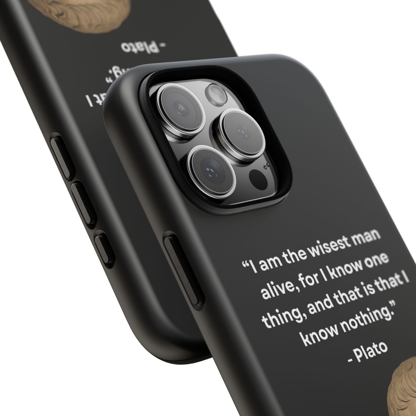"Know Nothing, Own Wisdom" – Plato Tough Phone Case