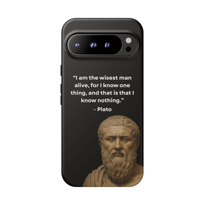 "Know Nothing, Own Wisdom" – Plato Tough Phone Case