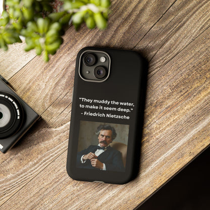 “False Depth” – Friedrich Nietzsche Quote Tough Phone Case