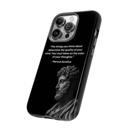 “Color of Thought” – Marcus Aurelius Quote Tough Phone Case