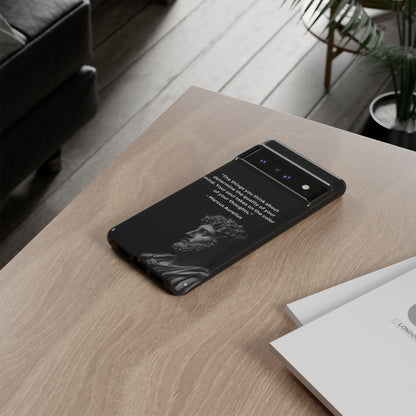 “Color of Thought” – Marcus Aurelius Quote Tough Phone Case