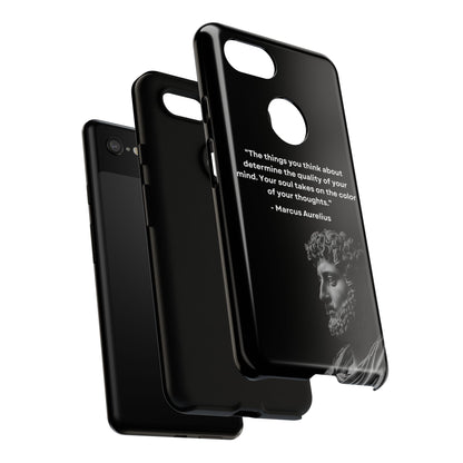 “Color of Thought” – Marcus Aurelius Quote Tough Phone Case