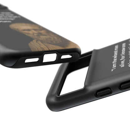 "Know Nothing, Own Wisdom" – Plato Tough Phone Case