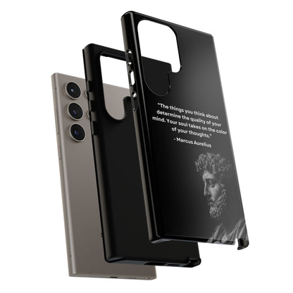 “Color of Thought” – Marcus Aurelius Quote Tough Phone Case