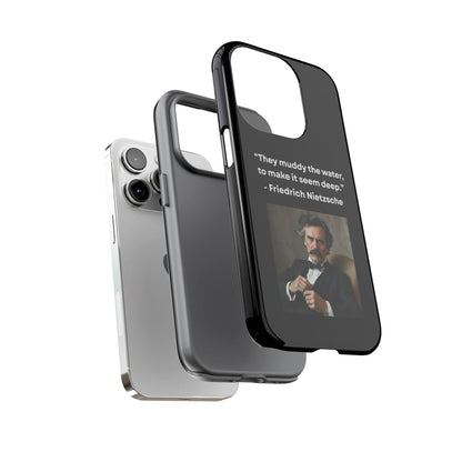 “False Depth” – Friedrich Nietzsche Quote Tough Phone Case