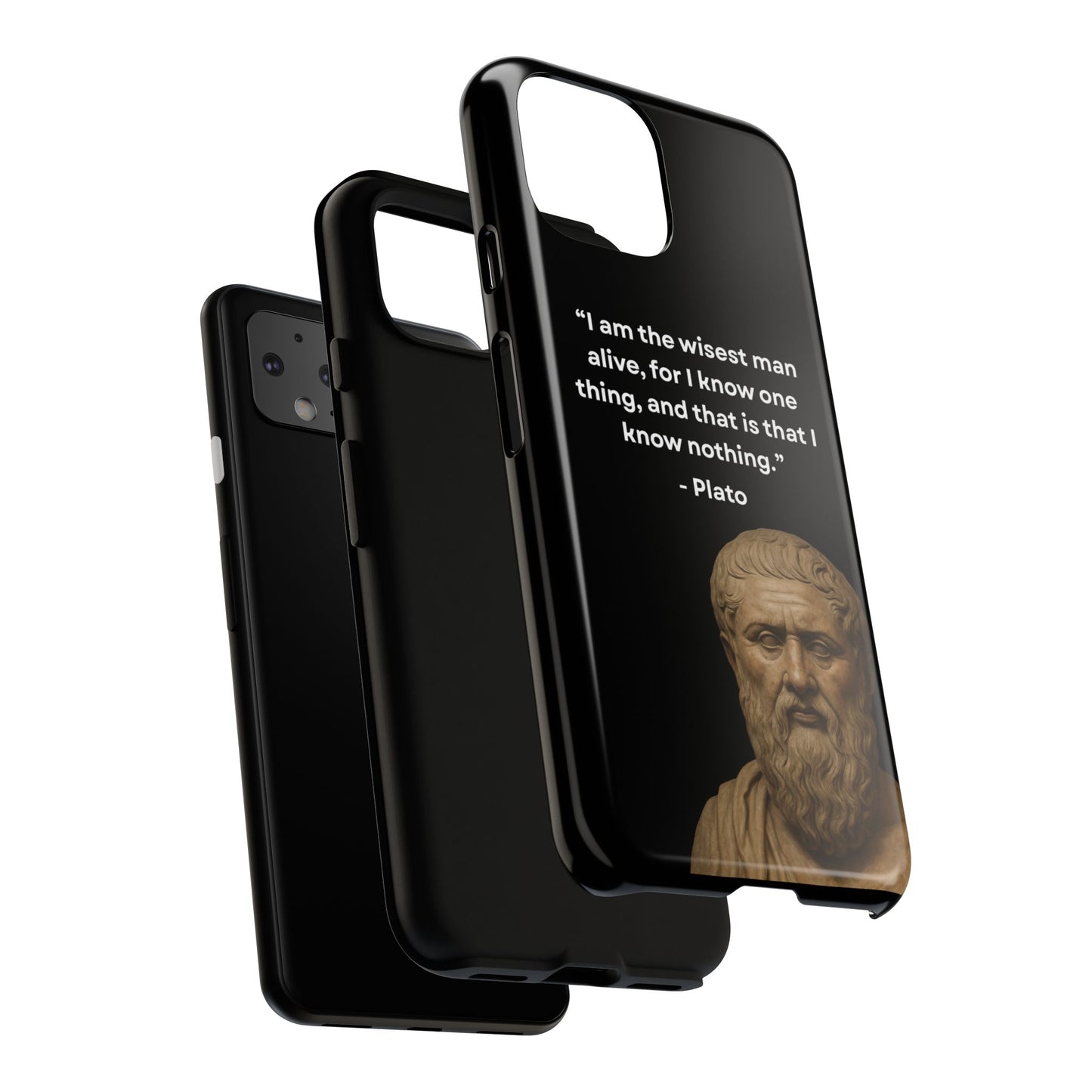 "Know Nothing, Own Wisdom" – Plato Tough Phone Case