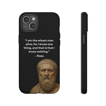 "Know Nothing, Own Wisdom" – Plato Tough Phone Case