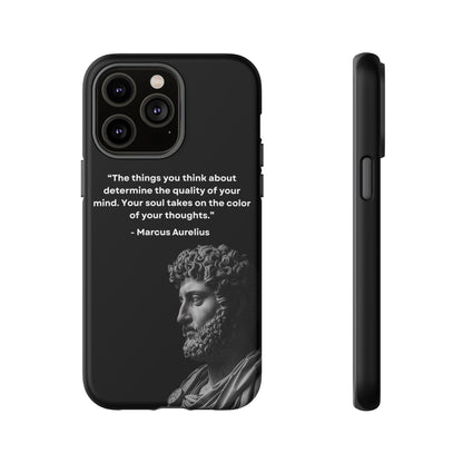 “Color of Thought” – Marcus Aurelius Quote Tough Phone Case