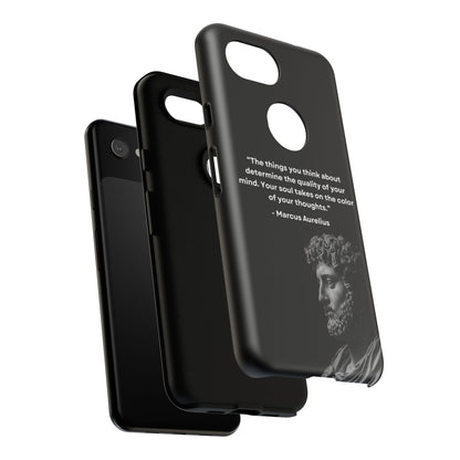 “Color of Thought” – Marcus Aurelius Quote Tough Phone Case