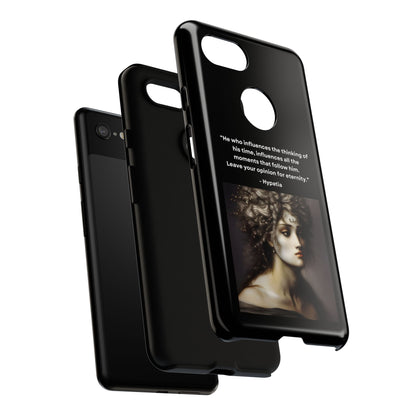 “Leave Your Mark” – Hypatia Quote Tough Phone Case