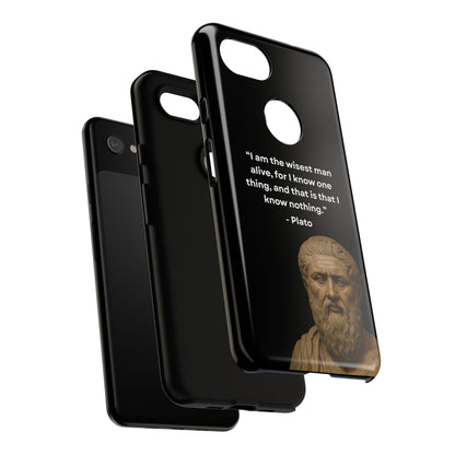 "Know Nothing, Own Wisdom" – Plato Tough Phone Case