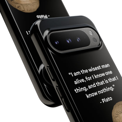 "Know Nothing, Own Wisdom" – Plato Tough Phone Case